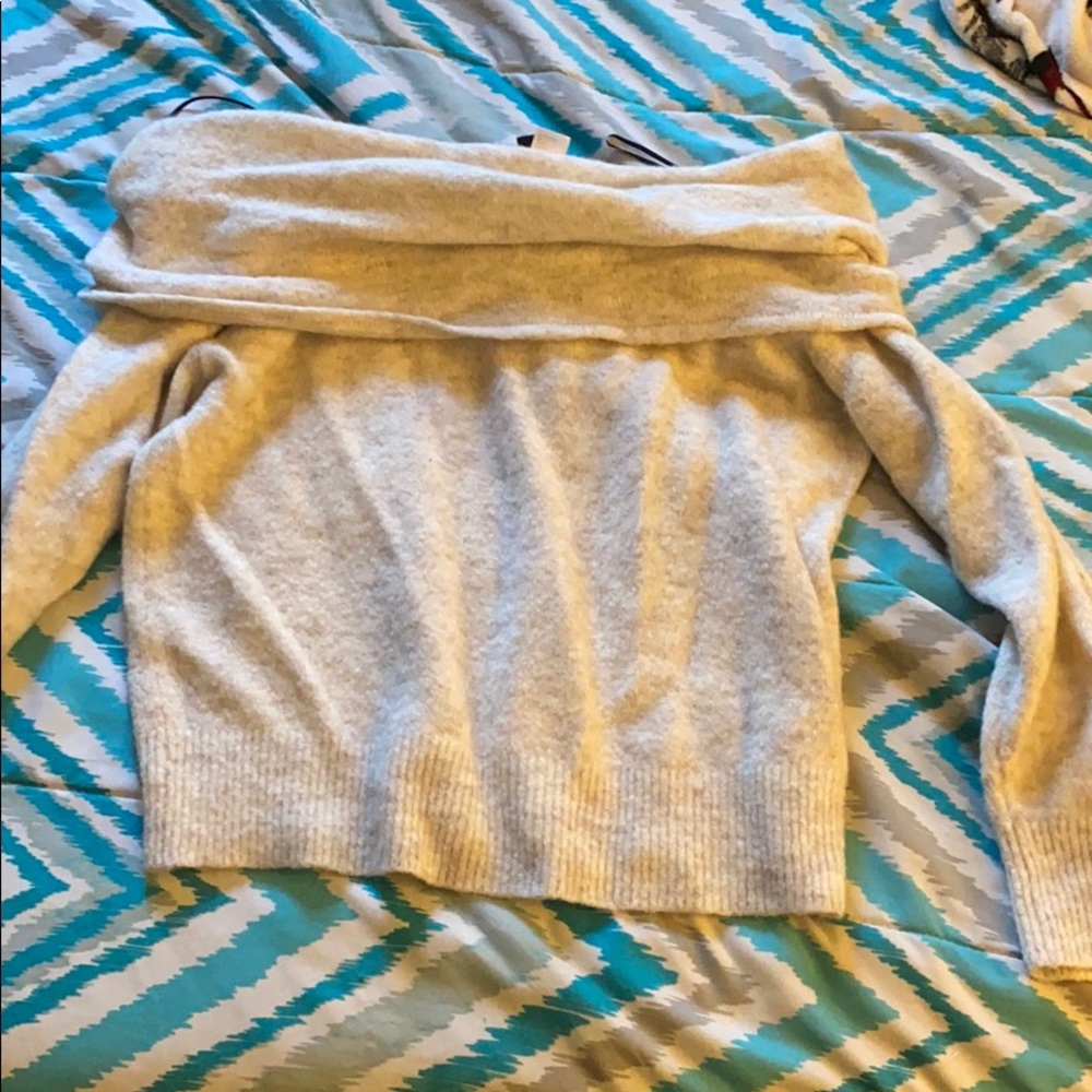 Off the shoulder formal sweater